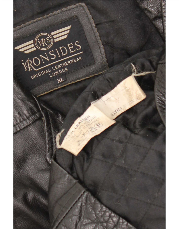 Ironsides muška kožna jakna UK 42 XL crna