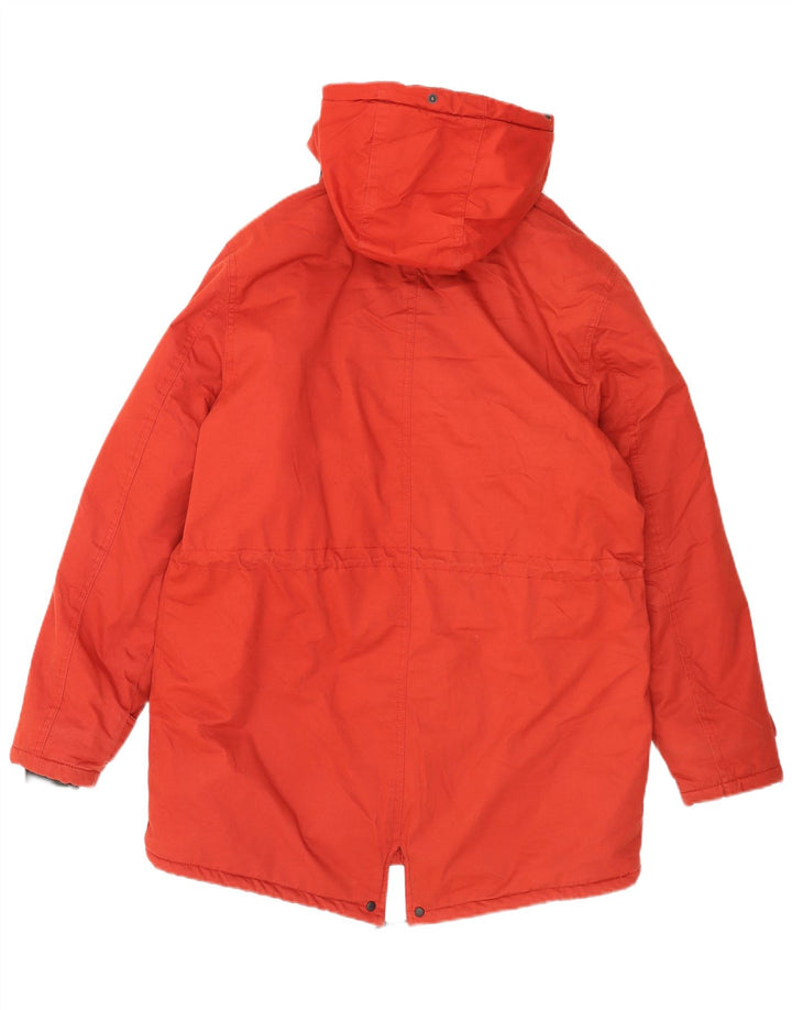 Zara muška parka jakna s kapuljačom UK 38 Srednje crveni pamuk