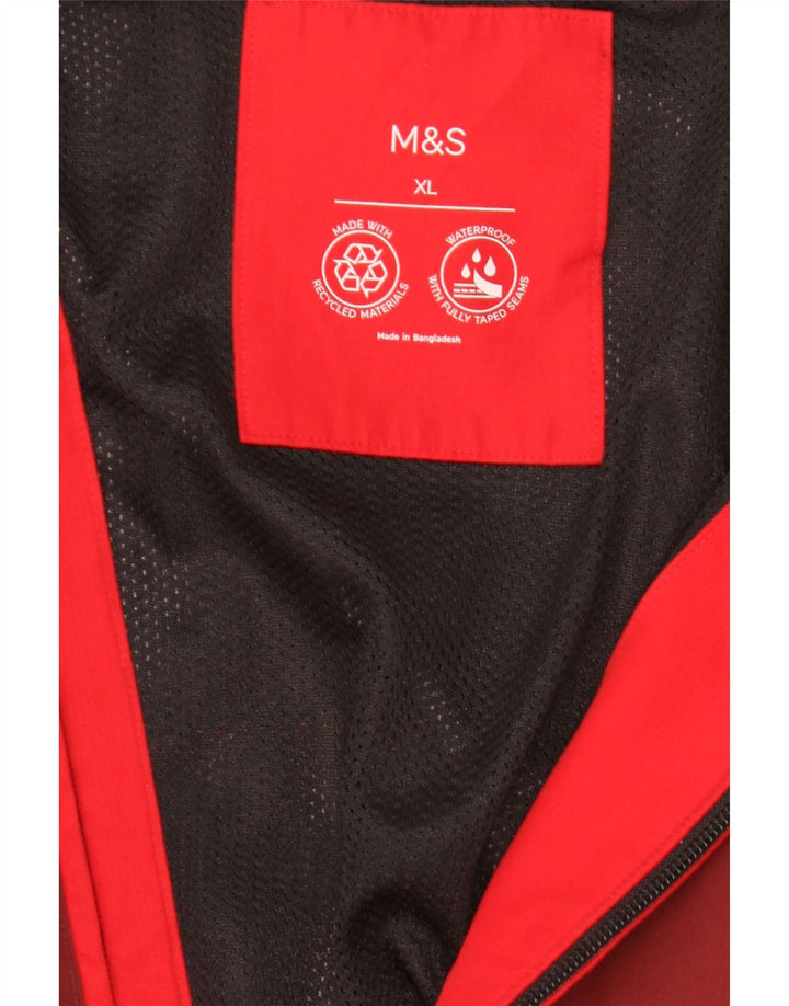 Marks & Spencer muška kišna jakna s kapuljačom UK 42 XL crvena