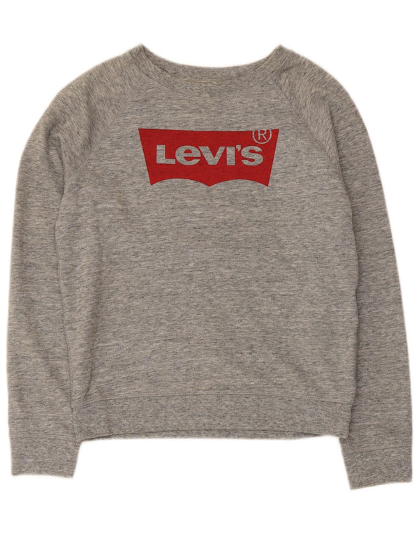 Levi's ženski džemper s grafičkim motivima UK 6 XS Grey Flected