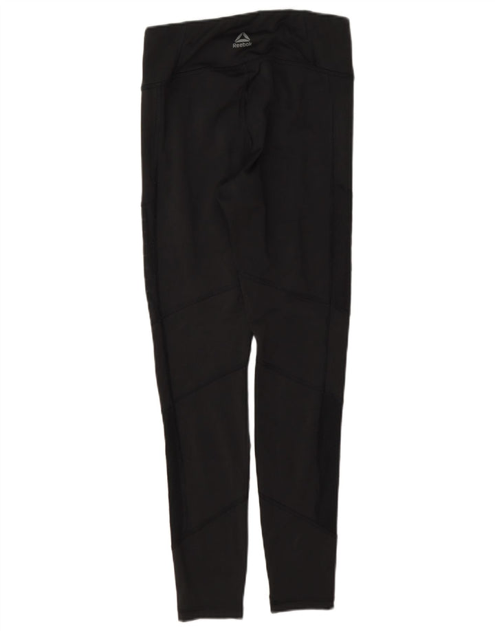Reebok ženske tajice UK 8/10 male crne poliesterske