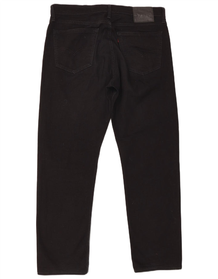 LEVI'S muške 504 ravne traperice W36 L32 crni pamuk