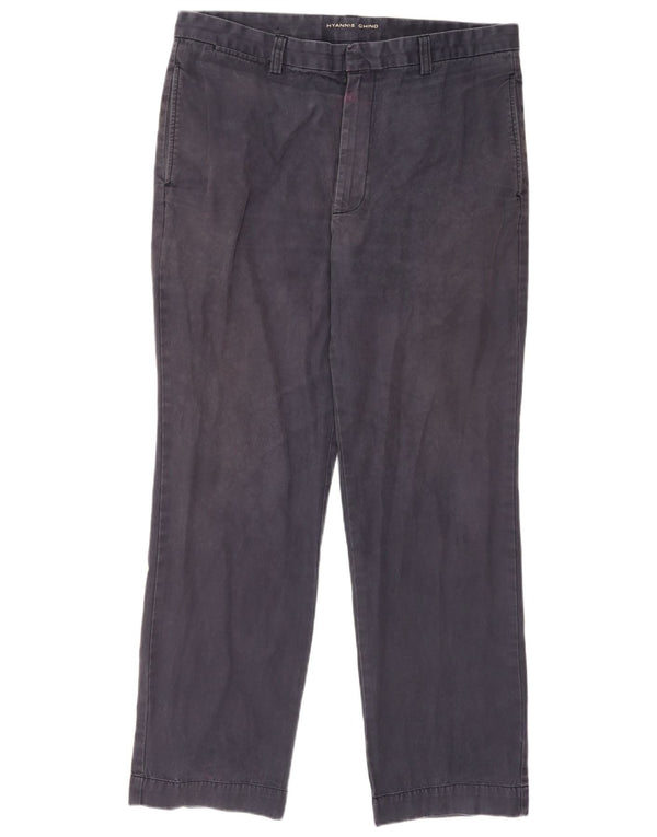 Gant Hyannis ravne chino hlače W38 L32 tamnoplavi pamuk