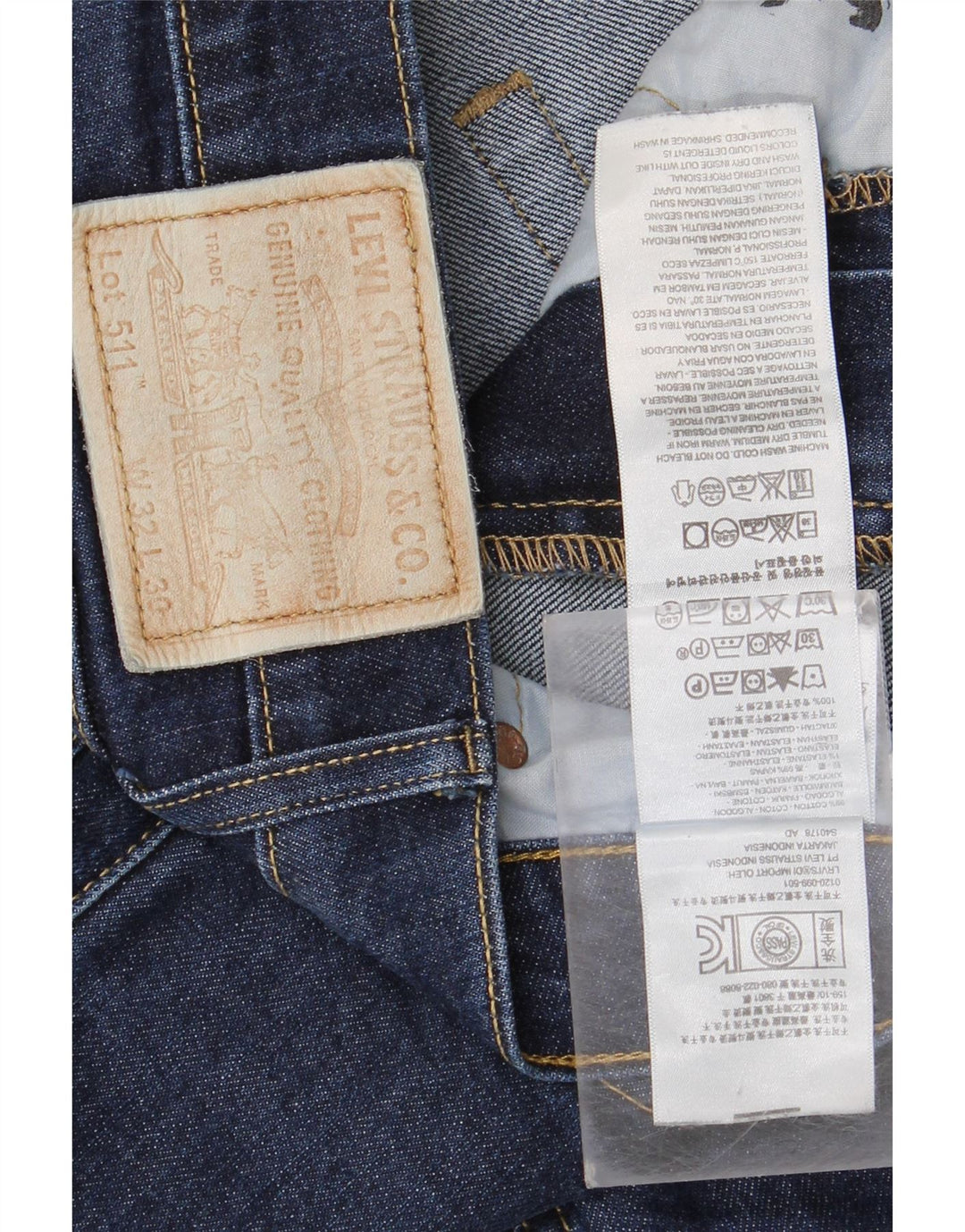 Levi's muške 511 uske traperice W32 L30 tamnoplavi pamuk