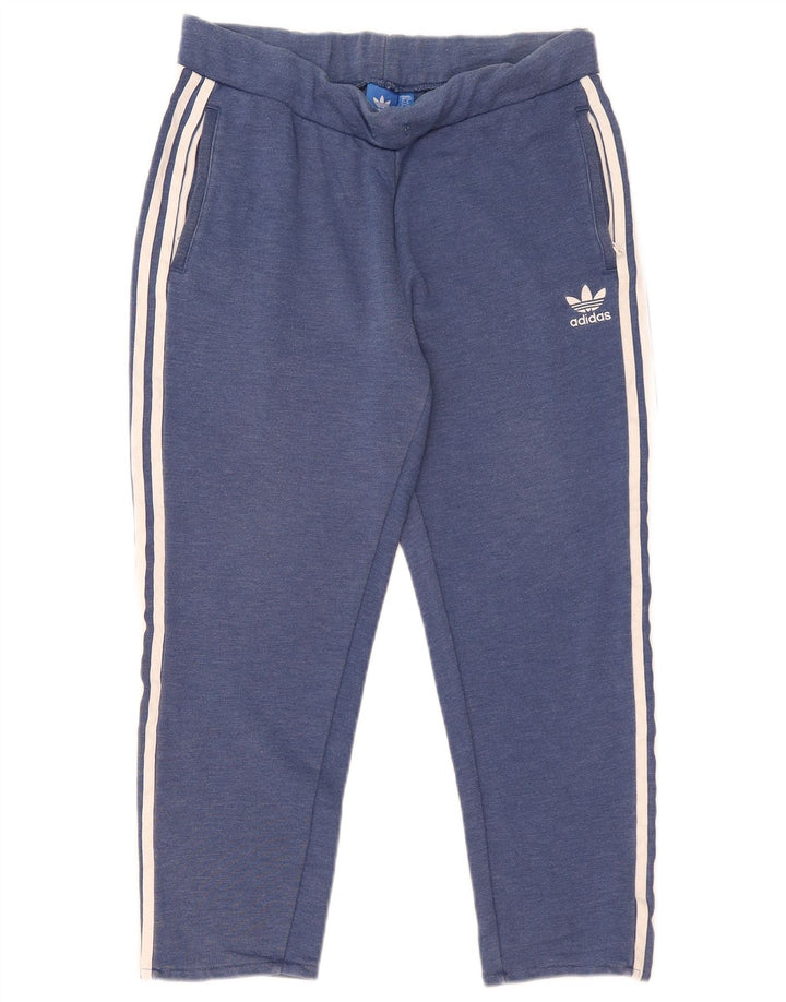 Adidas Ženske Capri Trenirke Hlače UK 16 Veliki plavi poliester