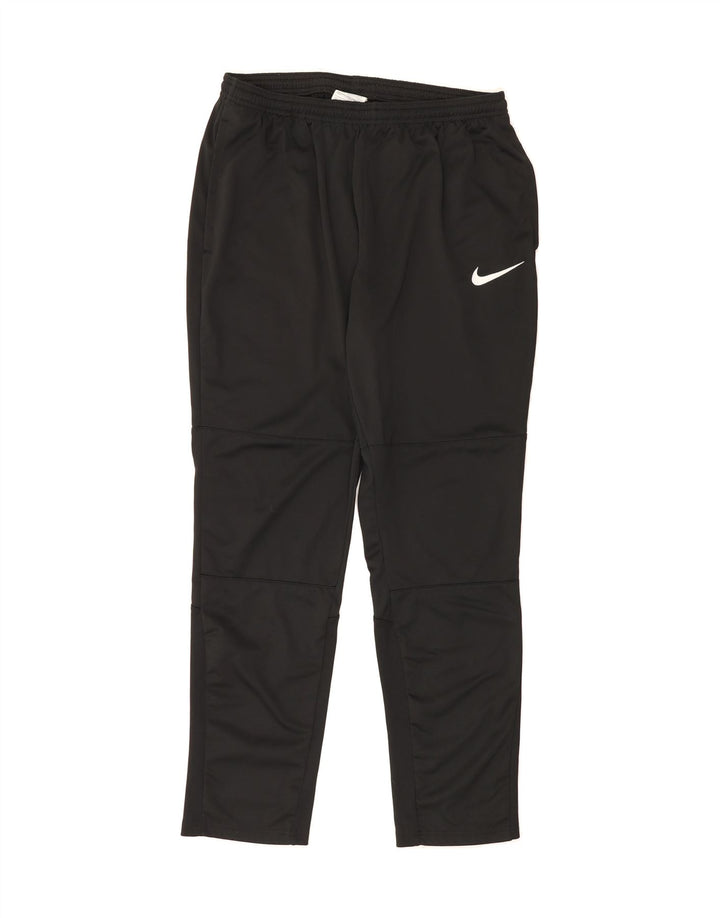 NIKE Womens Dri Fit Tracksuit Trousers UK 14 Large  Black Polyester Vintage Nike and Second-Hand Nike from Messina Hembry 