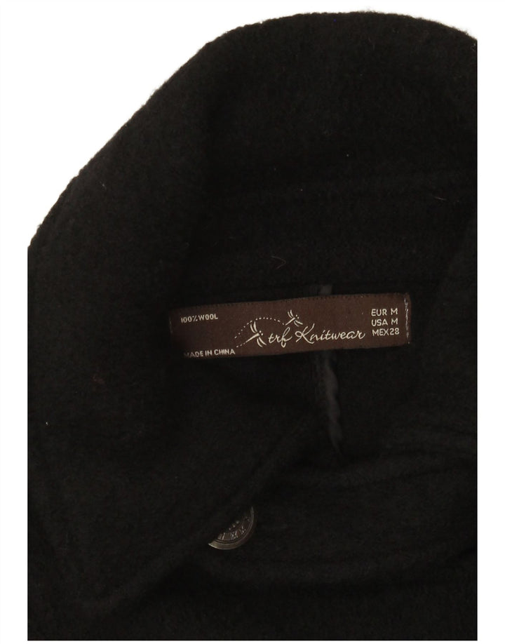Zara ženski Trafaluc Pea Coat UK 12 srednje crna vuna