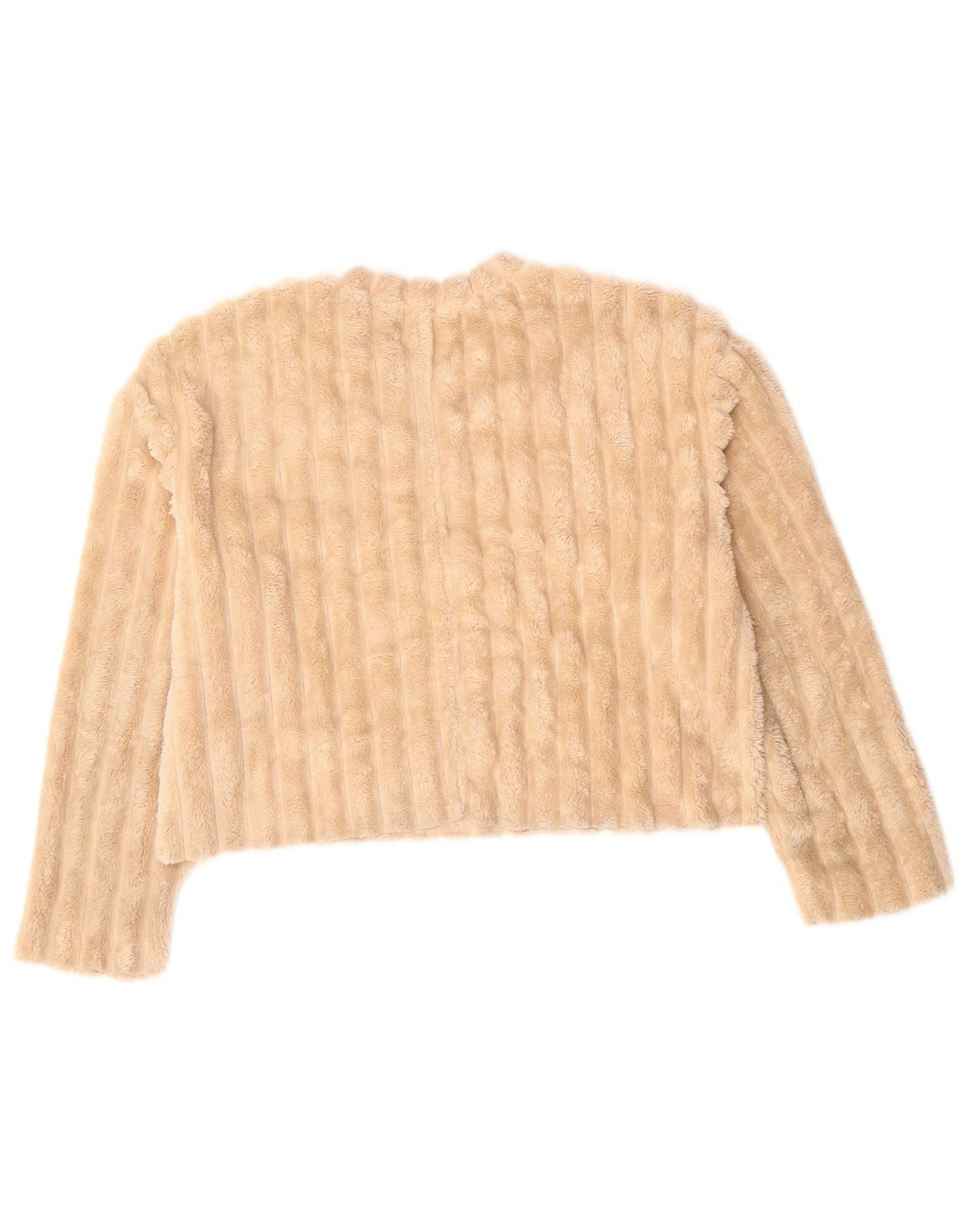 ZARA veliki ženski džemper od flisa UK 10 Small Beige