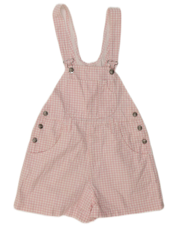 Vintage ženske gaćice kratke hlače IT 40 Small W30 Pink Gingham pamuk