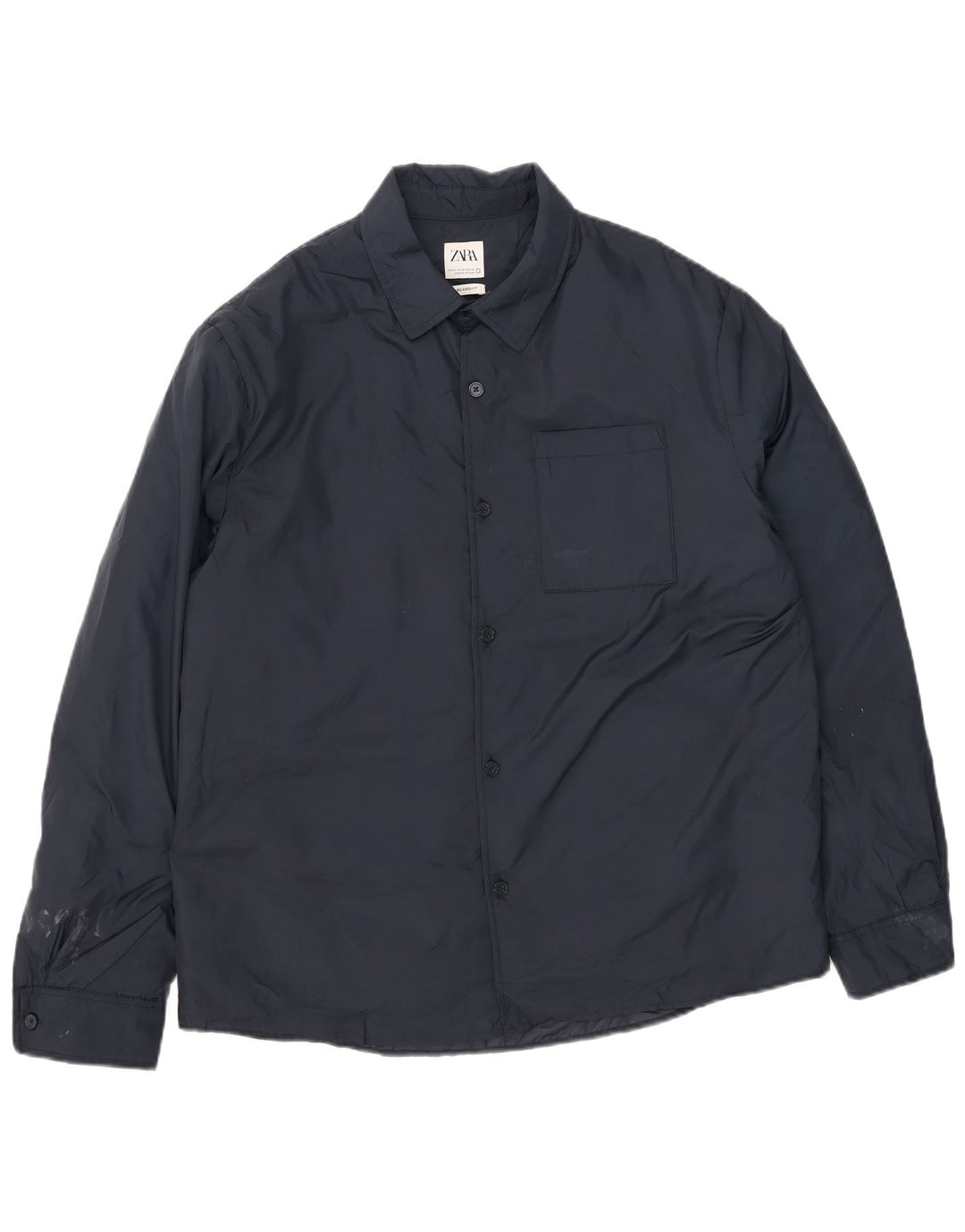 Zara muška vjetrovka jakna UK 42 XL tamnoplavi poliester