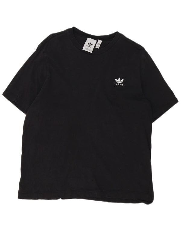 Adidas ženska majica kratkih rukava UK 18 veliki crni pamuk