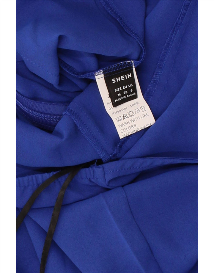 SHEIN Womens Halter Sleeveless Jumpsuit UK 12 Medium  Blue Polyester Vintage Shein and Second-Hand Shein from Messina Hembry 