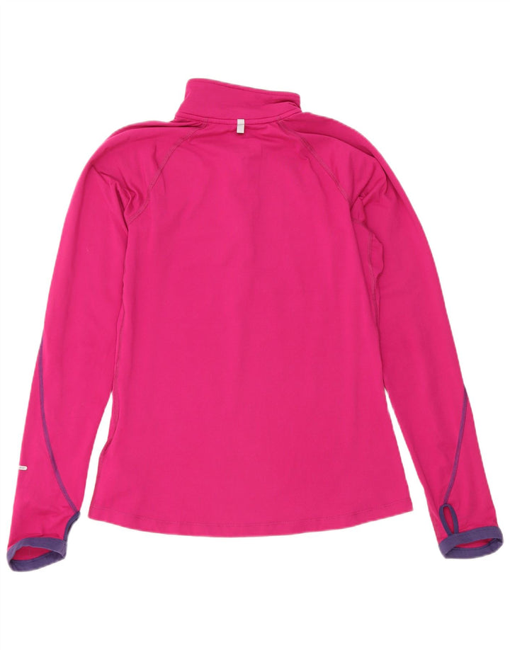 Nike Ženska trenirka Dri Fit Zip Neck Top UK 10 Small Pink