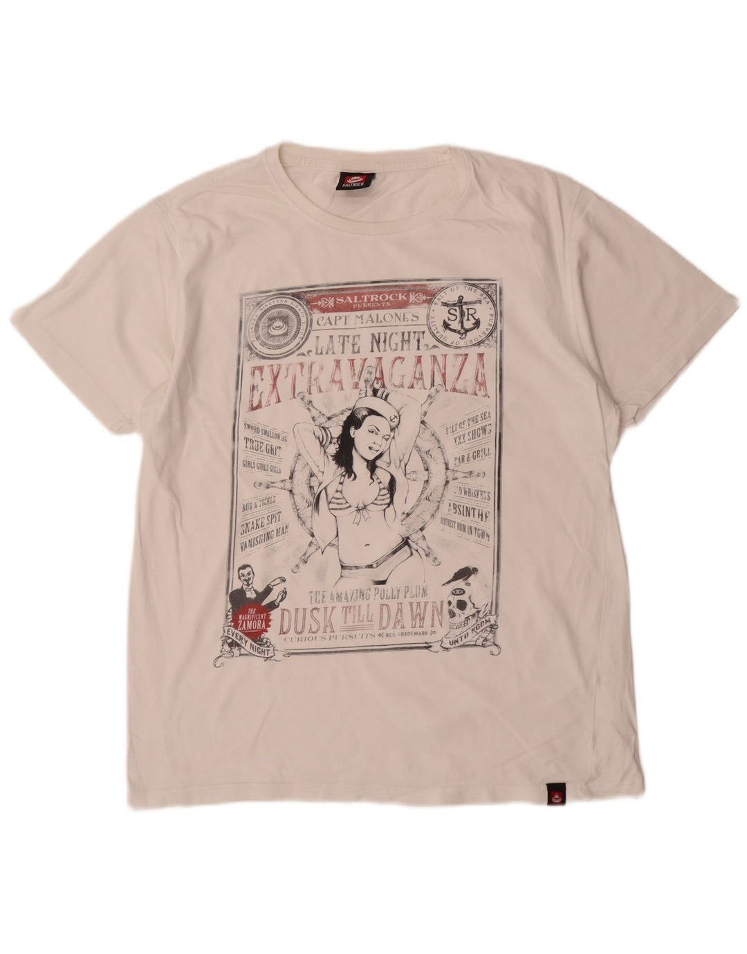 Saltrock muška grafička majica srednje bijele boje