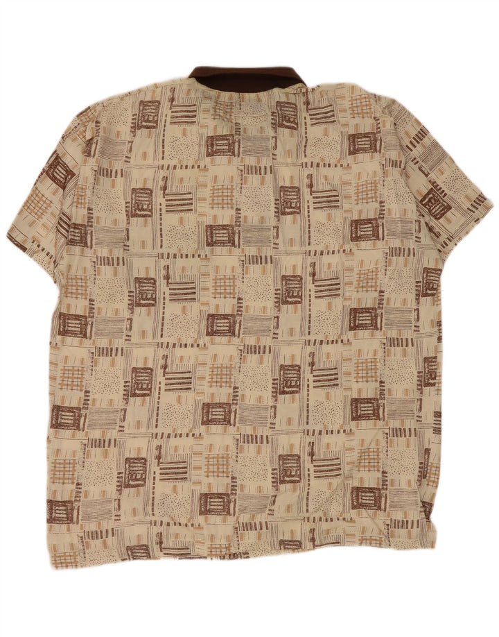 Vintage muška polo majica XL bež viskoza