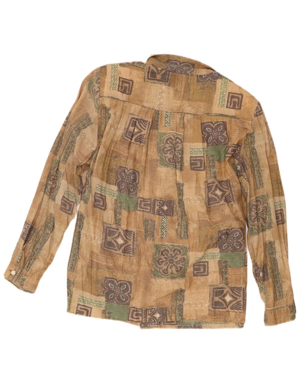 Vintage ženska košulja UK 18 XL smeđa cvjetna