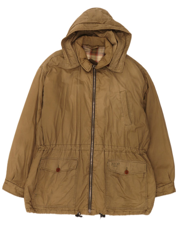 Joop muška parka jakna s kapuljačom IT 54 2XL kaki pamuk