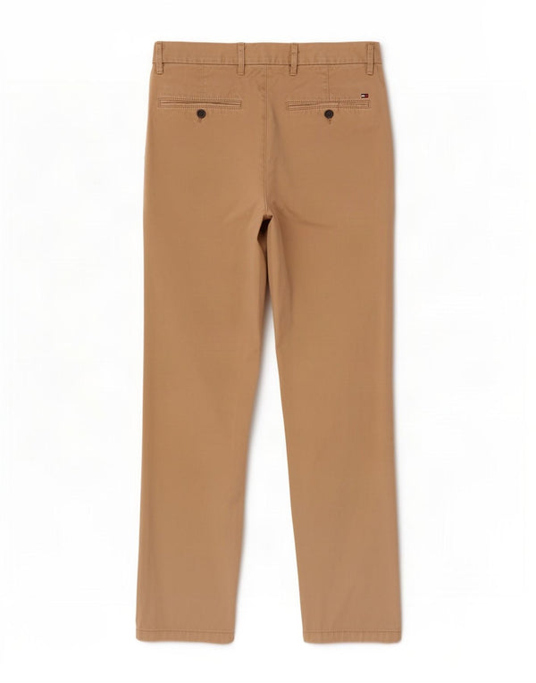 Tommy Hilfiger muške ravne chino hlače W32 L32 bež pamuk