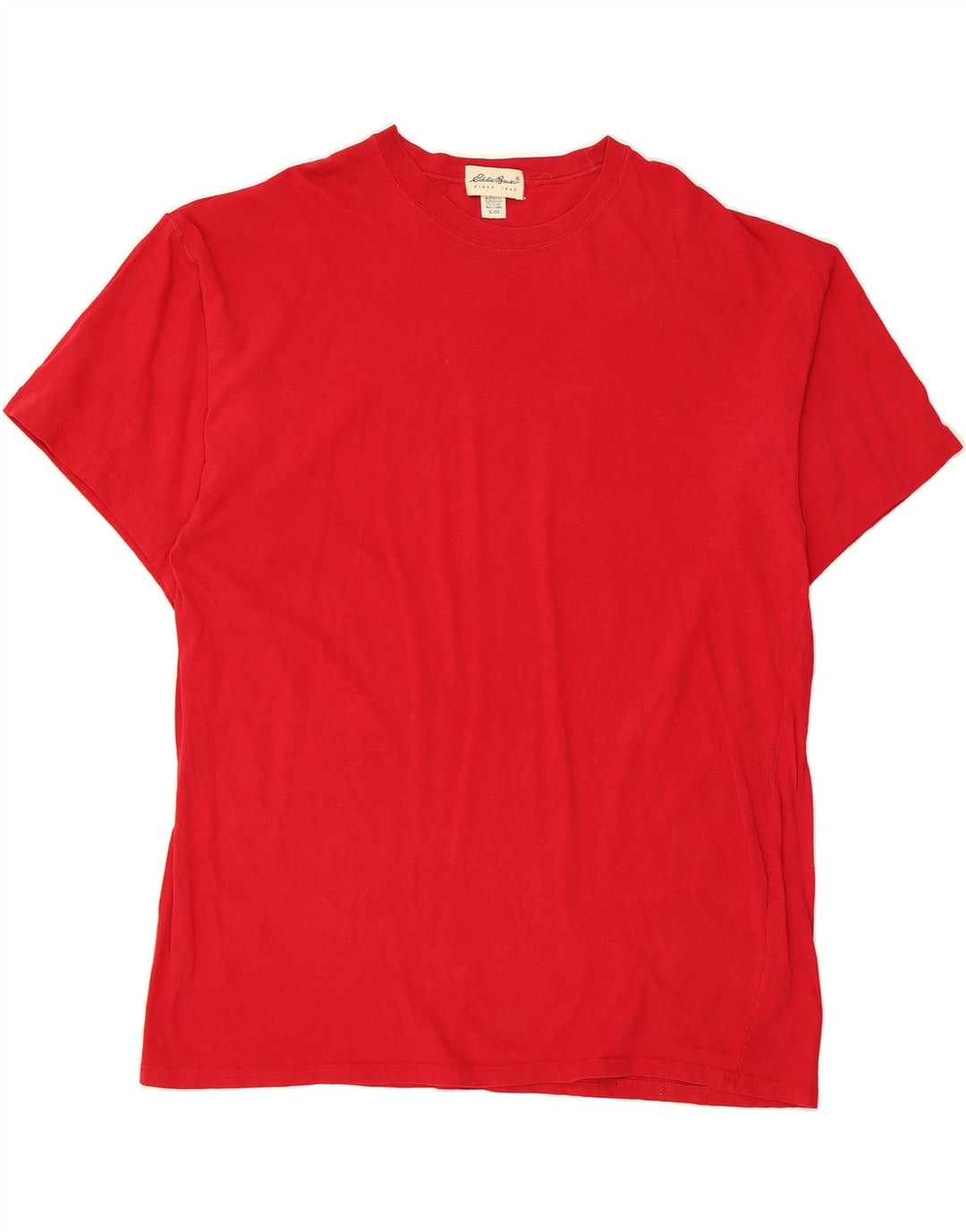 EDDIE BAUER Mens T-Shirt Top XL Red Cotton Vintage Eddie Bauer and Second-Hand Eddie Bauer from Messina Hembry 