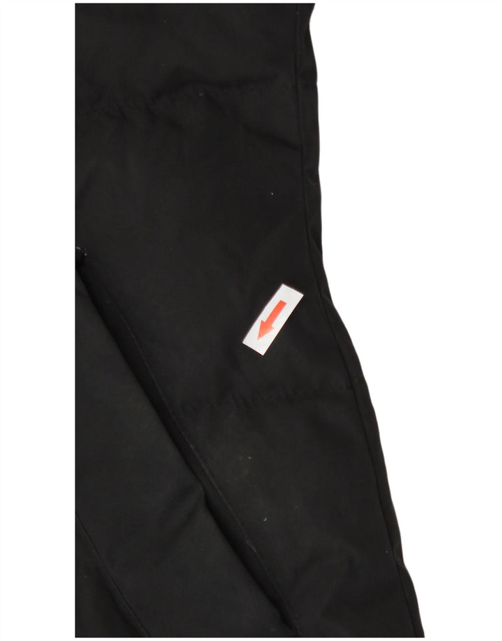 Zara ženska podstavljena jakna s kapuljačom UK 14 veliki crni poliester