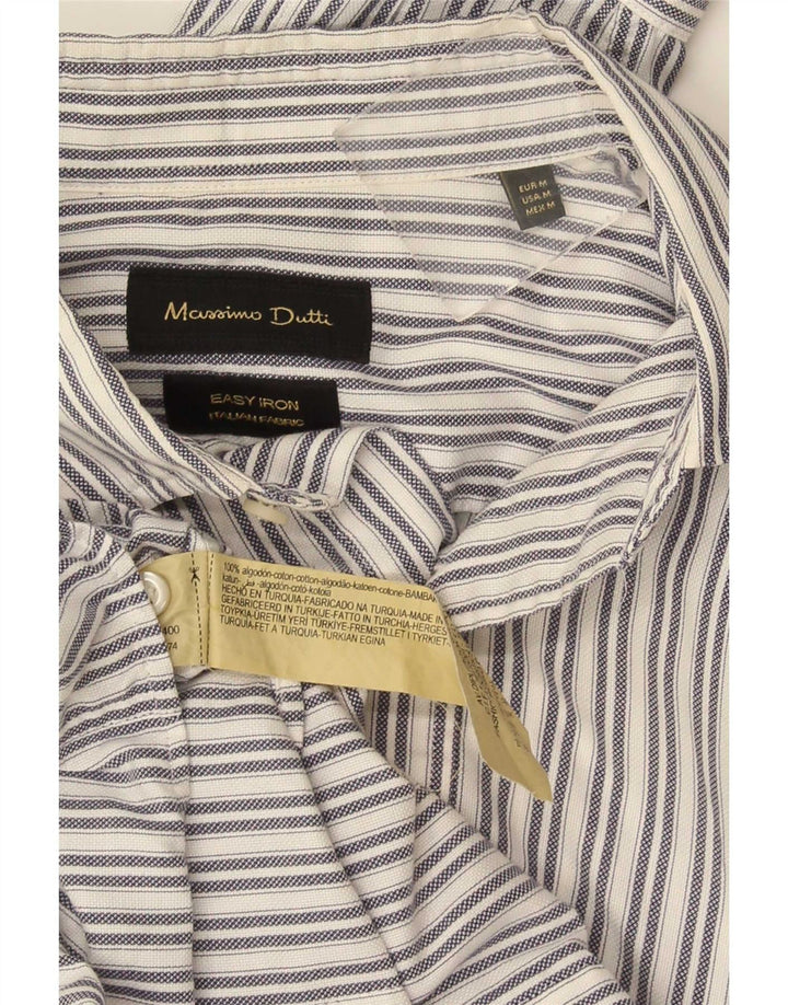 Massimo Dutti muška košulja srednje bijele pruge, pamuk