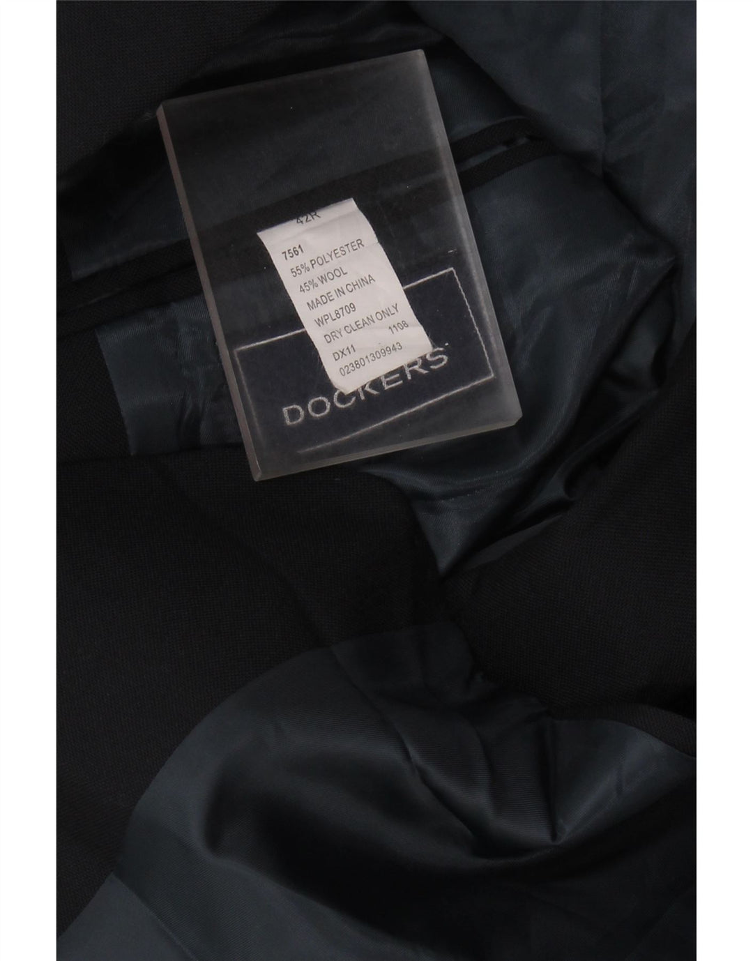 DOCKERS Muška jakna sa 2 gumba UK 42 XL crni poliester