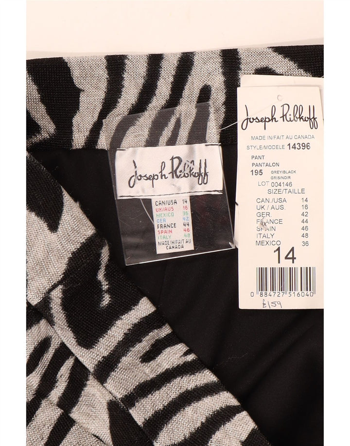 JOSEPH RIBKOFF Ženske ležerne hlače UK 16 Large W36 L33 Crne