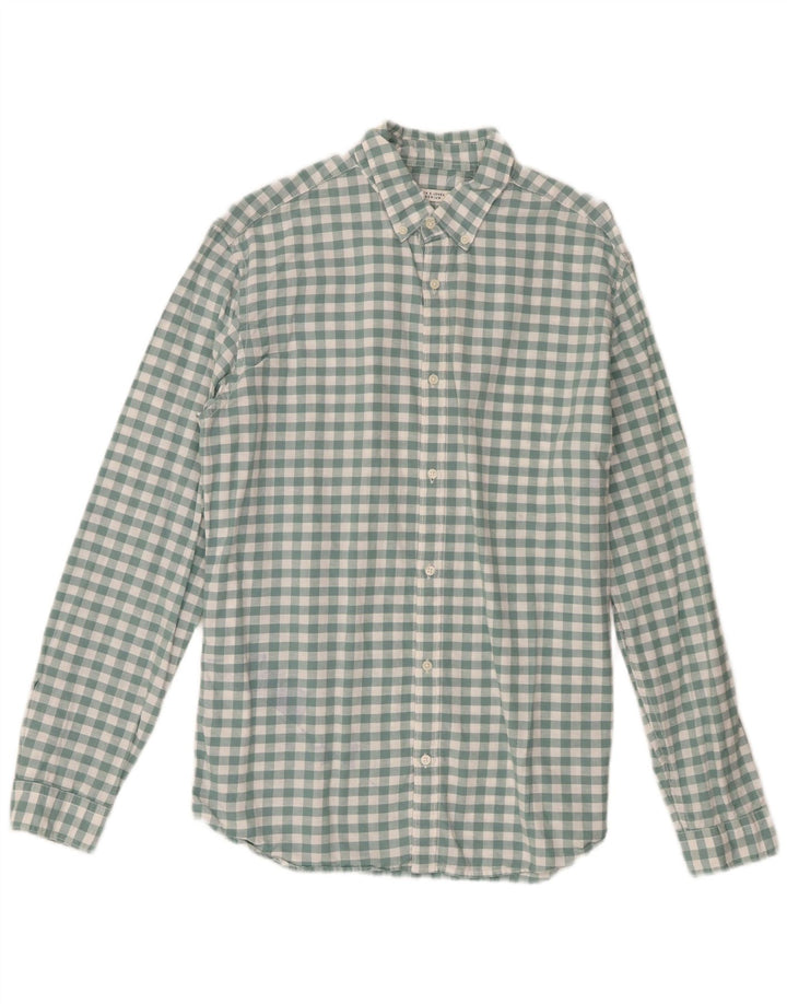 Jack & Jones muška košulja veličine 42 veliki zeleni pamuk od ginghama