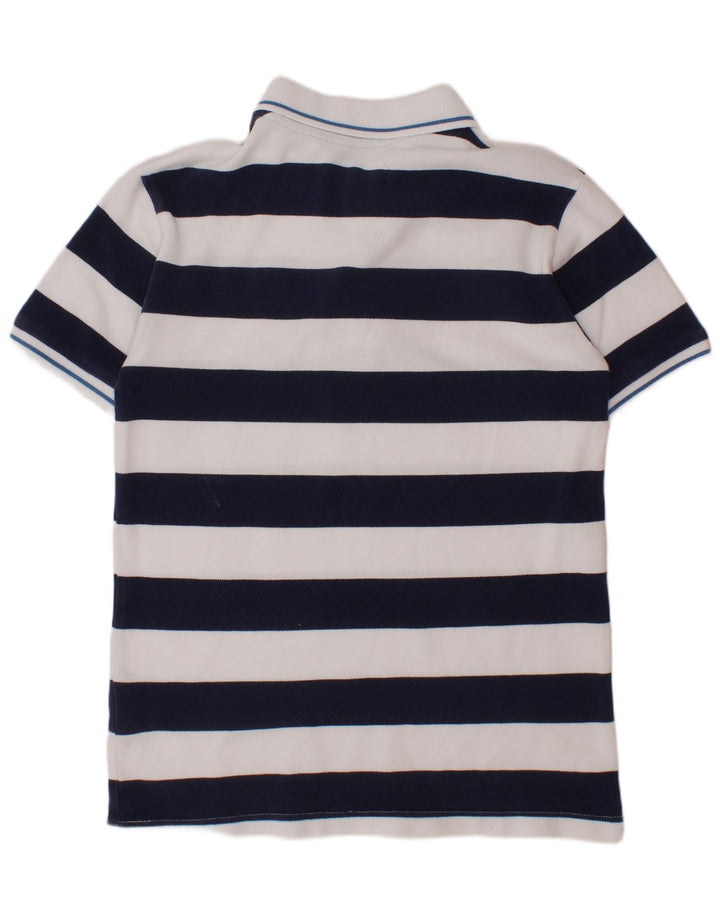 BENETTON polo majica za dječake 10-11 godina XL tamnoplavi pamuk na pruge