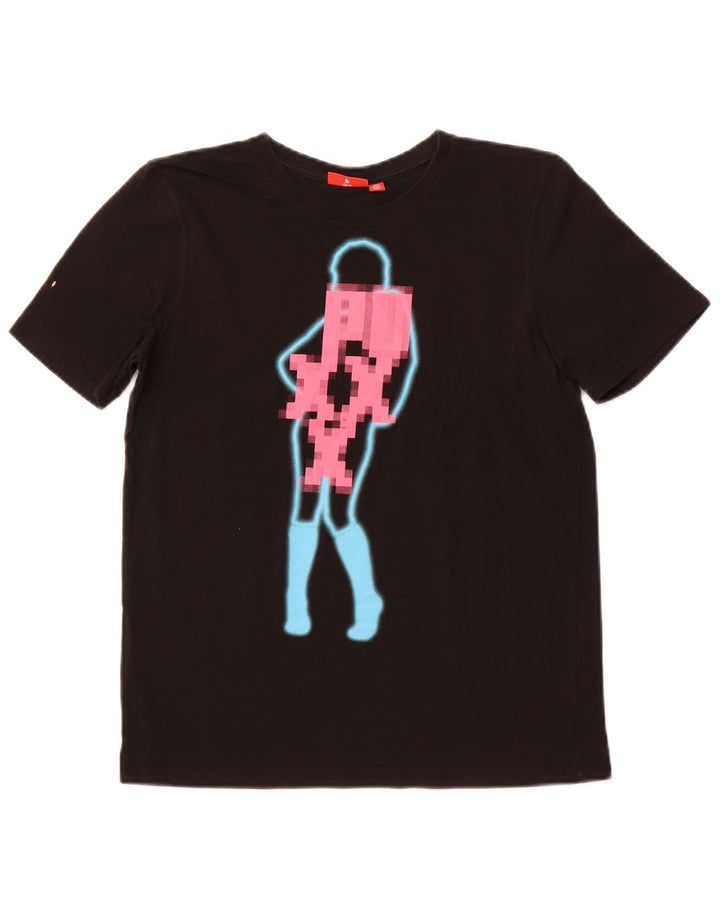 PUMA Ženska majica kratkih rukava s grafičkim motivima UK 10 Mala crna pamuk