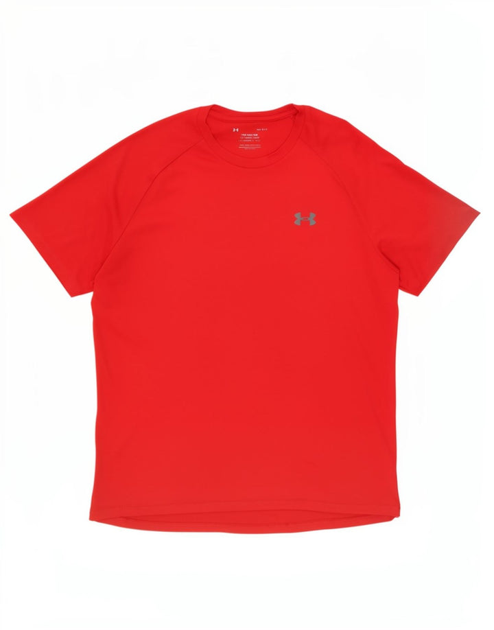 Under Armour muška majica kratkih rukava Velika crvena sportska poliesterska majica