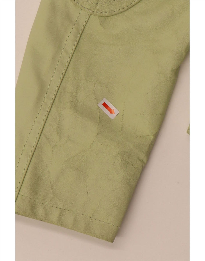 Sasch ženska kratka kožna jakna UK 18 XL zelena koža