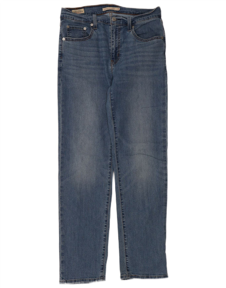 Levi's ženske ravne traperice visokog struka 724 W29 L30 plave