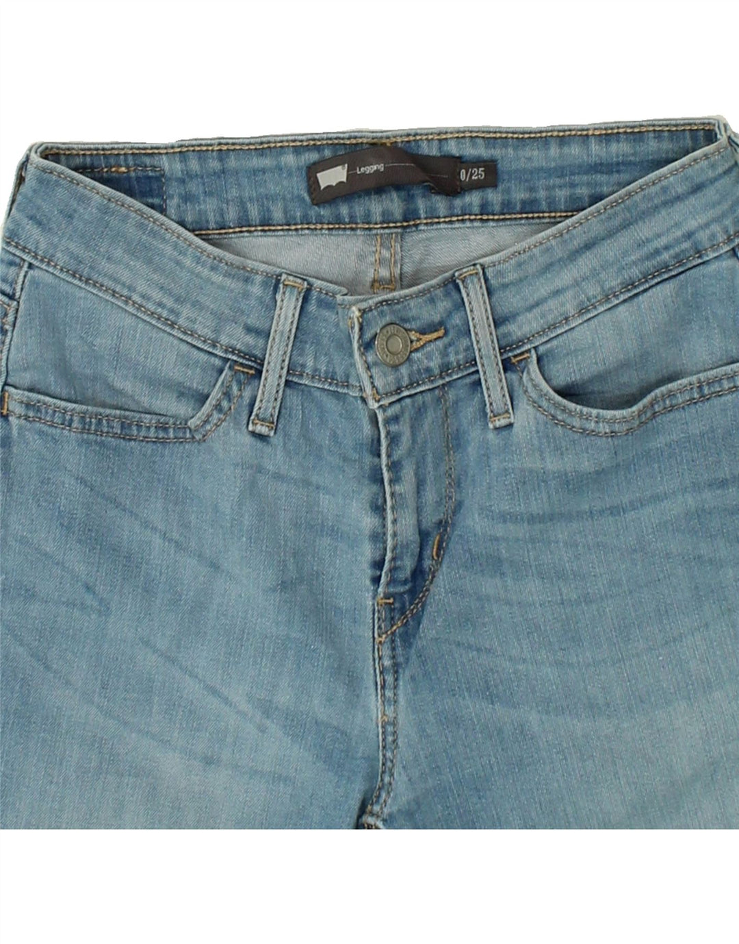 LEVI'S Womens Crop Jegging Jeans W25 L24 Blue Cotton Vintage Levi's and Second-Hand Levi's from Messina Hembry 