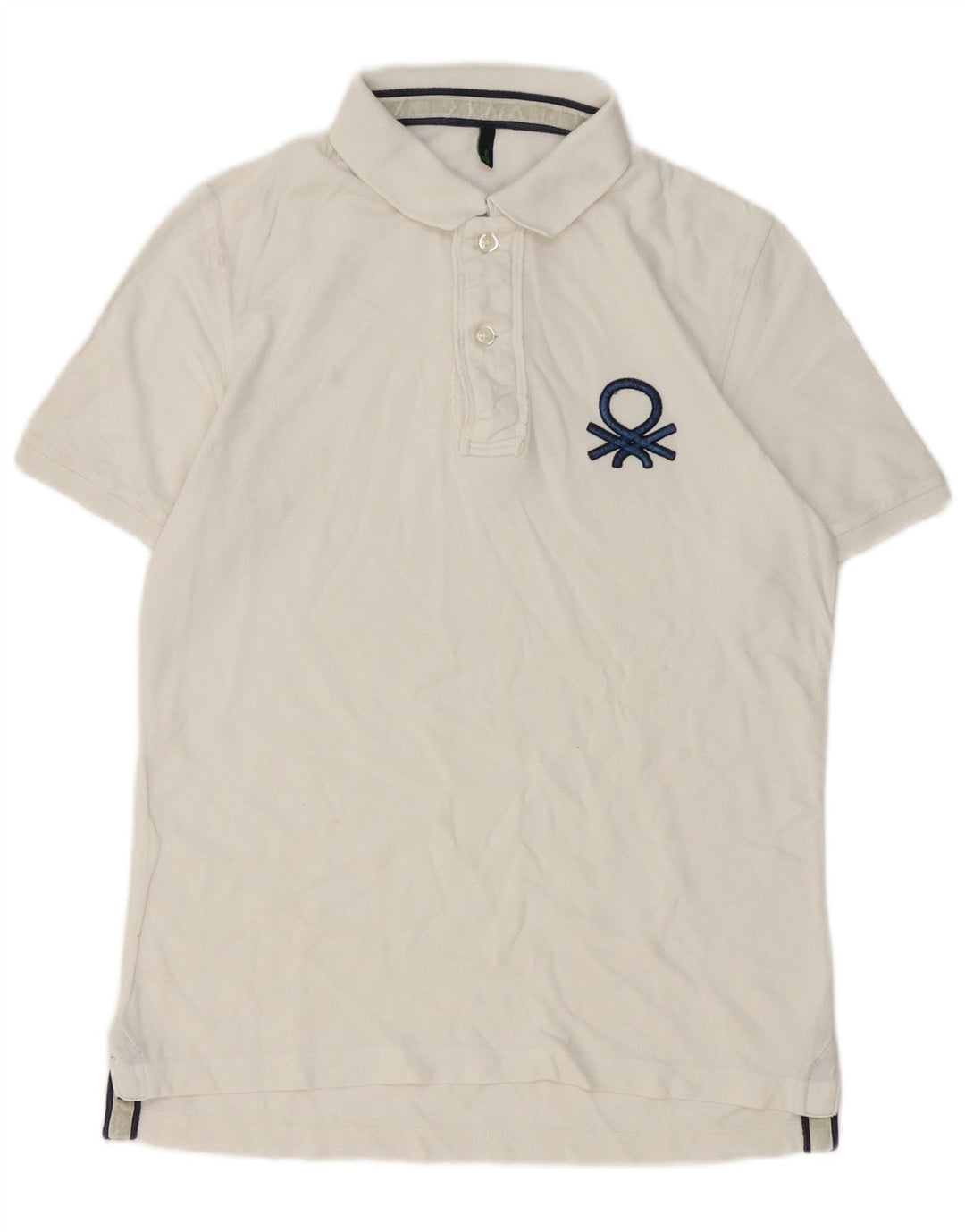 Benetton muška polo majica srednje bijele boje