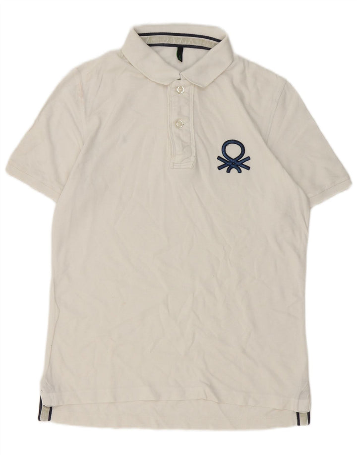 Benetton muška polo majica srednje bijele boje