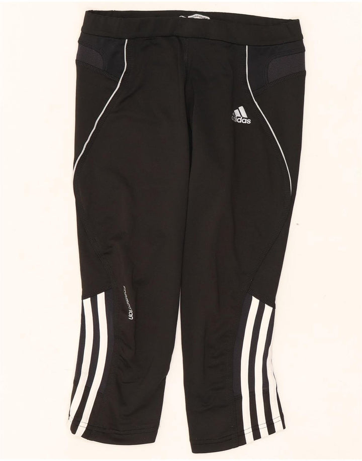 Adidas ženske Capri tajice UK 10 male crne poliesterske