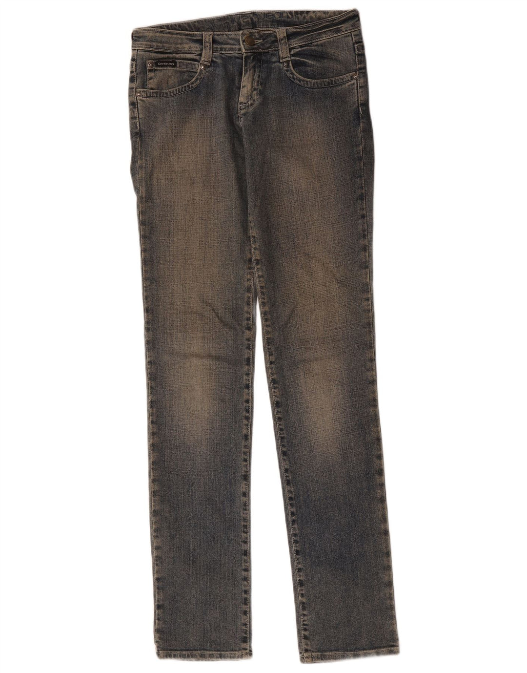 Ženske uske traperice Calvin Klein W27 L34 plavi pamuk
