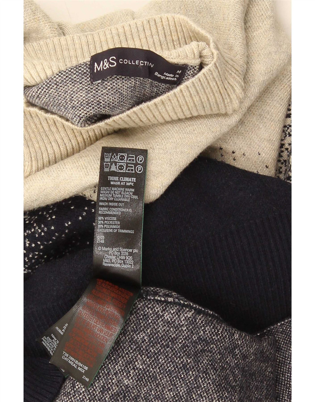 Marks & Spencer muški džemper s kornjačičastim ovratnikom UK 14 srednje raznobojni