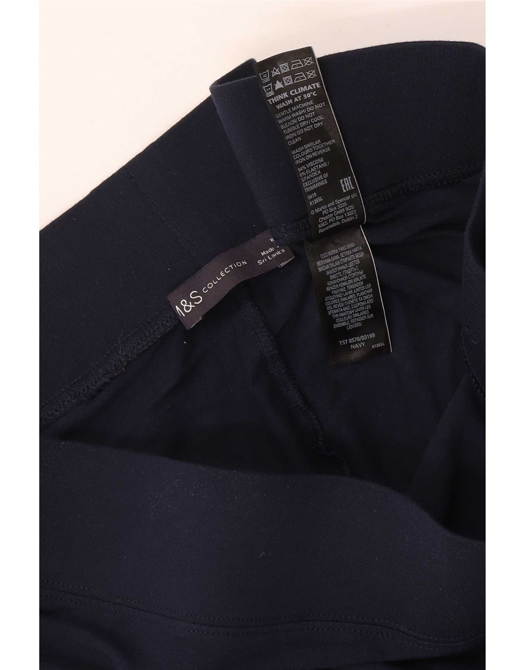 Marks & Spencer ženske tajice UK 18 XL tamnoplava viskoza