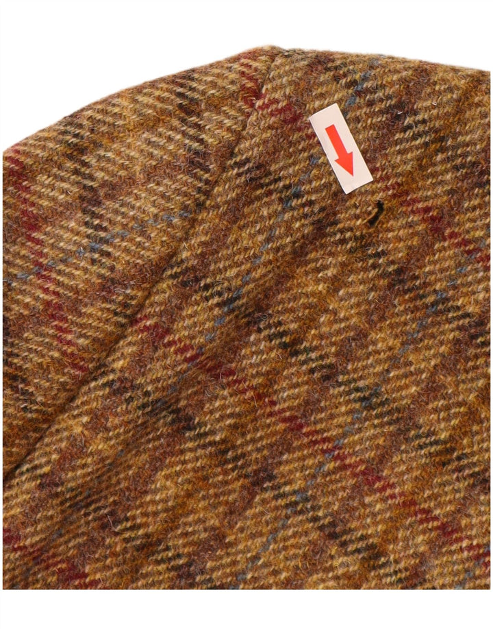 Harris Tweed muški sako sa 3 gumba UK 40 veliki smeđi karirani