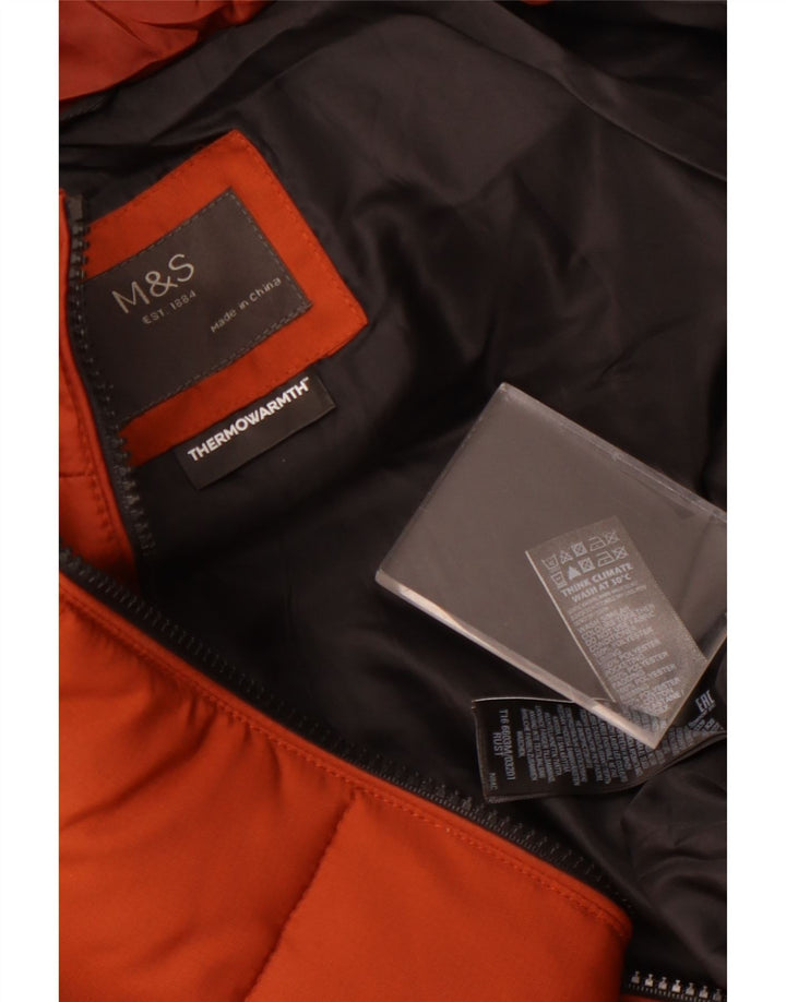 Marks & Spencer muška podstavljena jakna UK 42 XL smeđi poliester