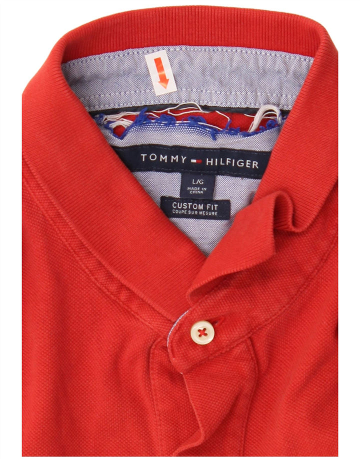 TOMMY HILFIGER muška polo majica prilagođenog kroja velika crvena