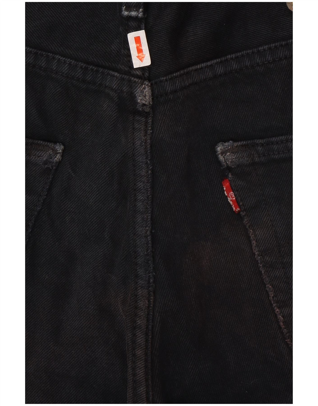 LEVI'S muške 501 traper kratke hlače W32 srednje crni pamuk