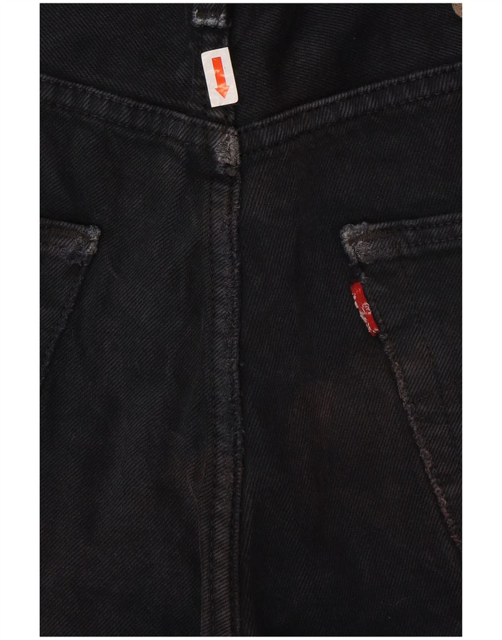 LEVI'S muške 501 traper kratke hlače W32 srednje crni pamuk