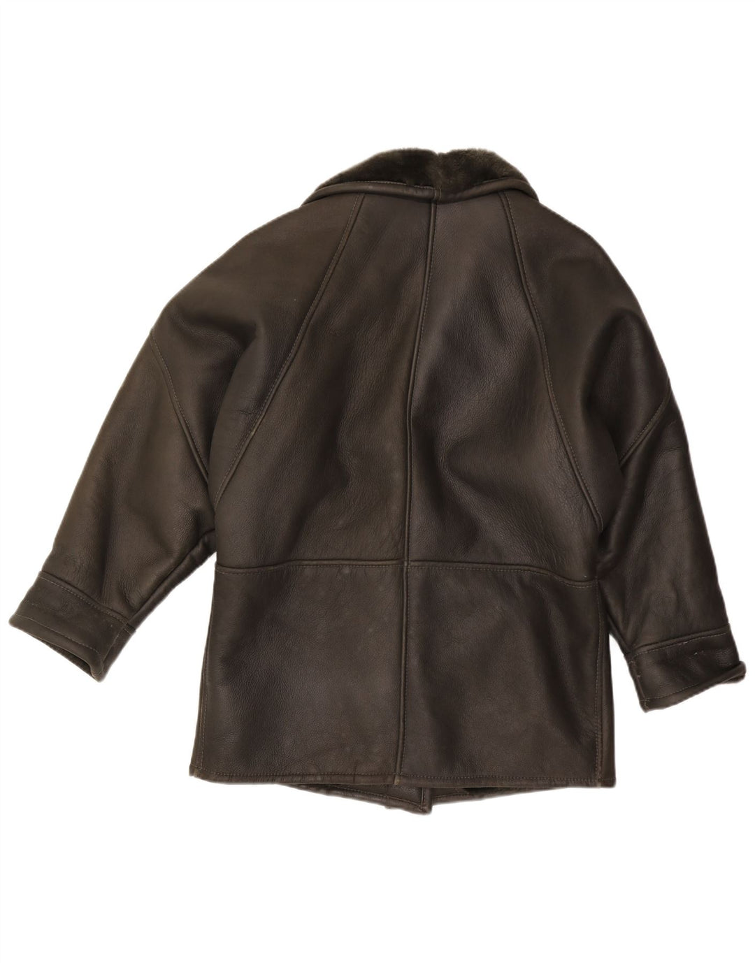 VINTAGE ženska jakna s ovčicama UK 16 velika crna