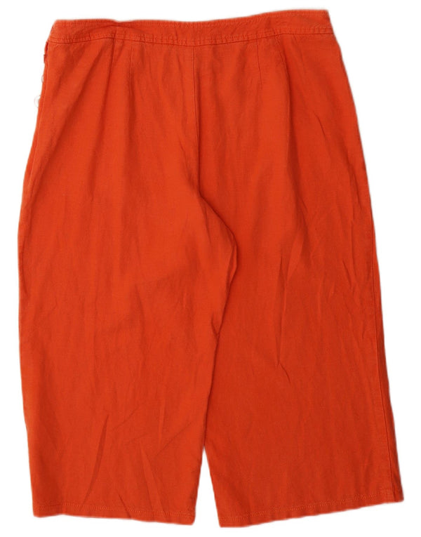 Marks & Spencer ženske Capri hlače UK 14 Large W32 L20 Narančasto platno