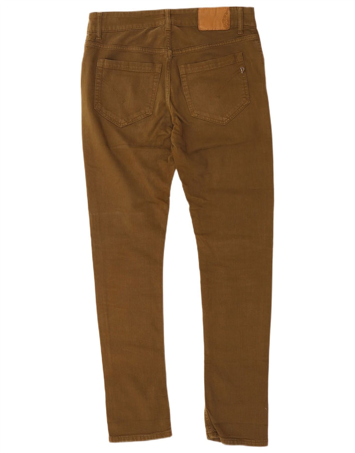 Vintage ženske uske traperice W32 L31 Smeđi pamuk