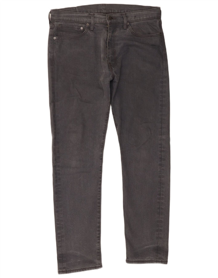 Levi's muške uske traperice W34 L32 sivi pamuk