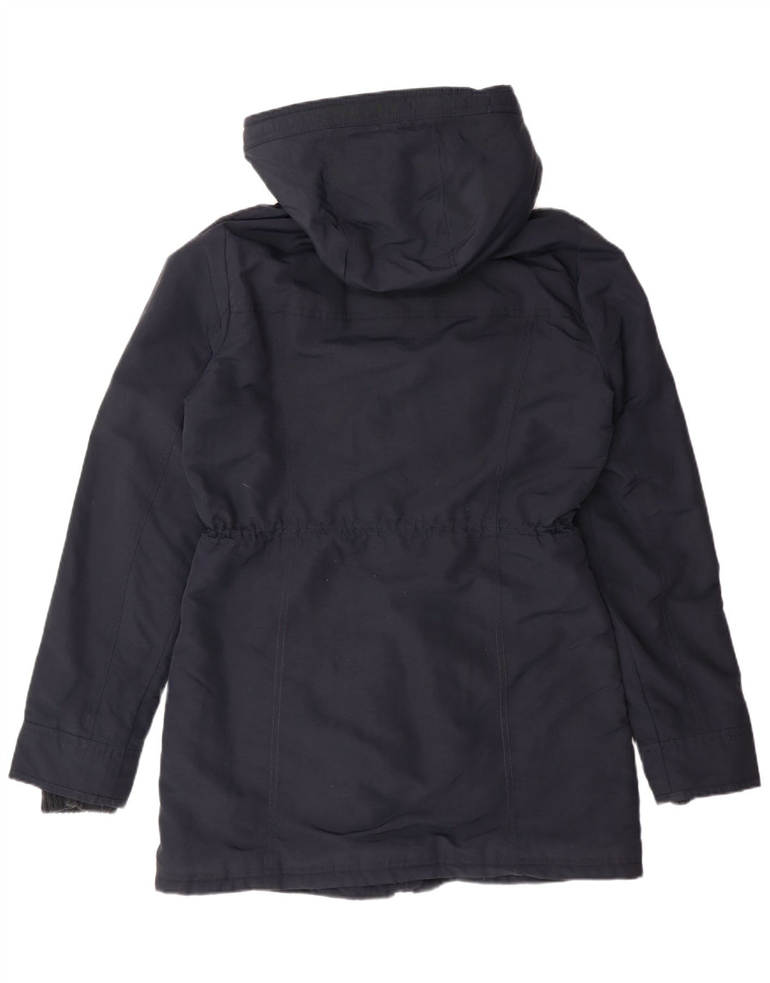 ABERCROMBIE & FITCH Womens Parka Jacket UK 14 Medium Navy Blue Winter